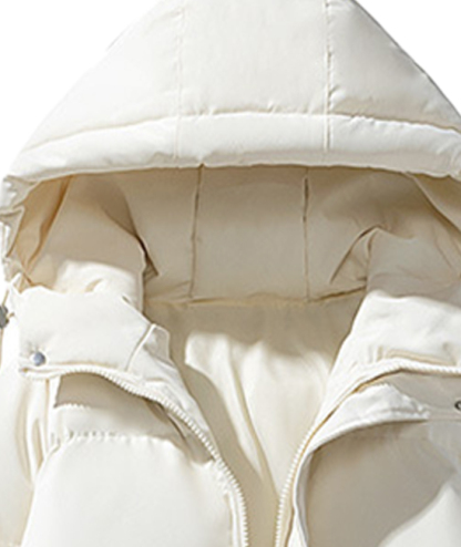 ZITY Men's Full Zipper Solid Color Puffer Jacket-DUMCO05528