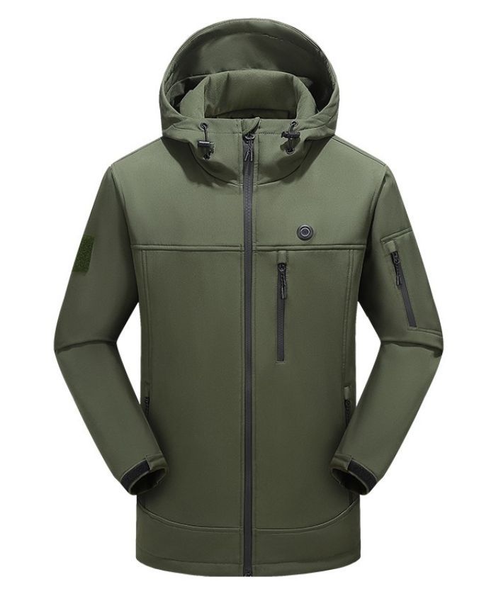 women's Waterproof Hooded Softshell Heated Jacket-2312