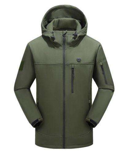women's Waterproof Hooded Softshell Heated Jacket-2312