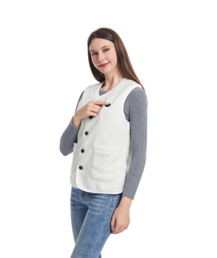 ZITY Unisex Teddy Velvet 16-Zone Heated Vest-2316