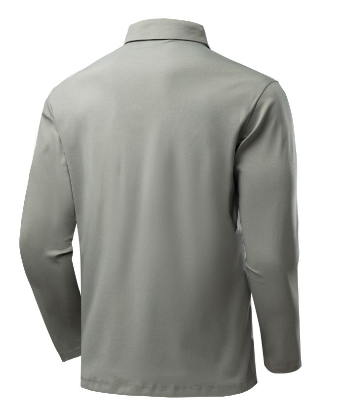 ZITY Men's Button Up Long Sleeve Polo Shirt-8909