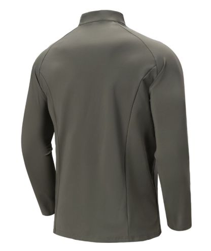 ZITY Men's Quarter Zip Long Sleeve Polo Shirt-88120