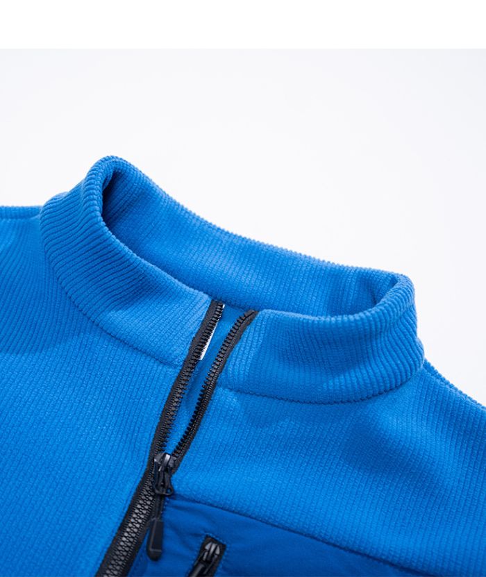 ZITY Men's Long Sleeve Quarter Zip Sports Polo Shirt-88188