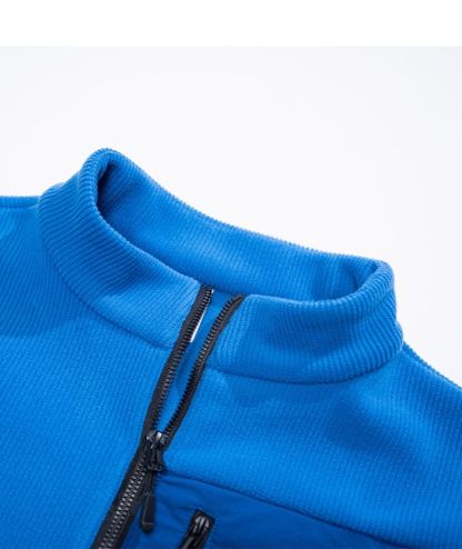 ZITY Men's Long Sleeve Quarter Zip Sports Polo Shirt-88188