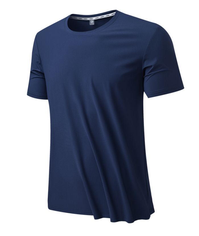 ZITY Men's Summer Slim Fit Solid Color T-Shirt-8371