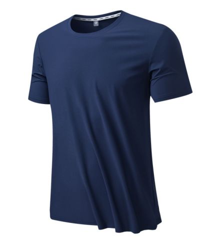 ZITY Men's Summer Slim Fit Solid Color T-Shirt-8371