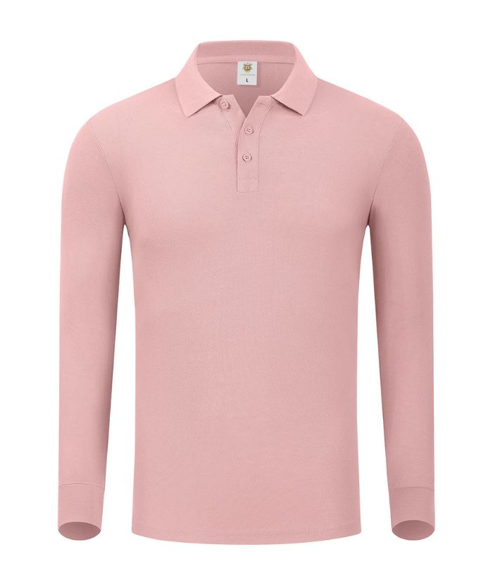 ZITY Unisex Long Sleeve Slim Fit Lapel Polo Shirt-DUMLP05922
