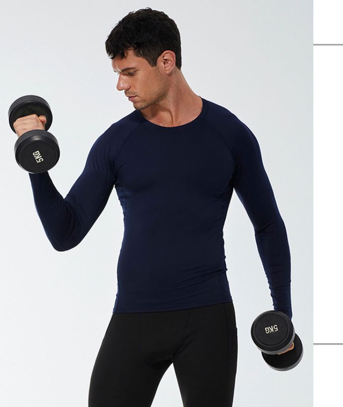 ZITY Men's Round Neck Long Sleeve T-Shirt-DUMLS05954