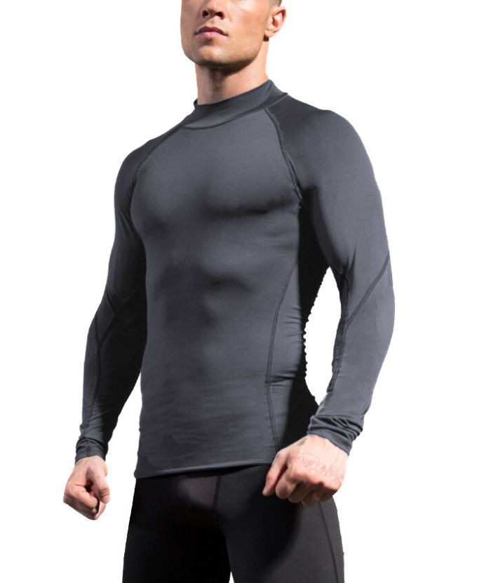 Men's Slim Fit Compression Athletic Fit Dri Fit T-Shirt-DUMLS05949