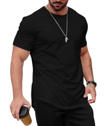 ZITY Men's Round Neck Hip-Hop Slim Fit T-Shirt-ZPK010742