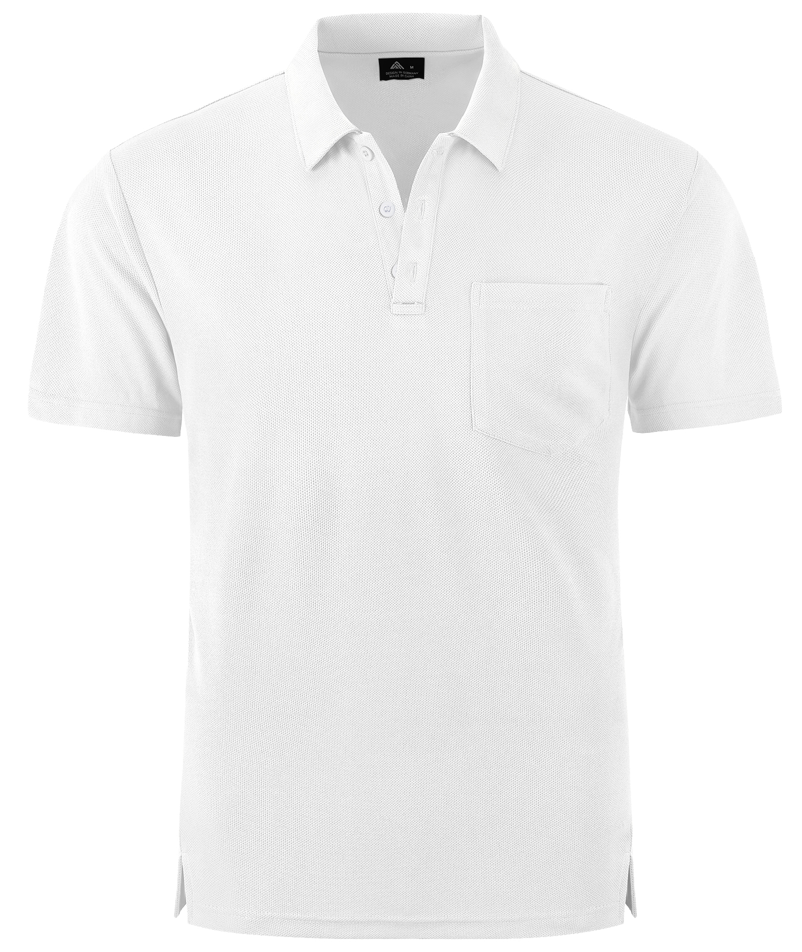 ZITY Men's Solid Color Fast Dry Neck Air Force with Pocket Polo Shirt-ZPK008914 | Zitysports