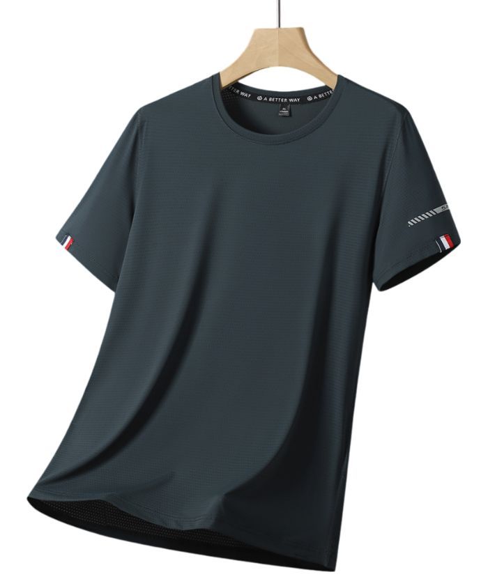 ZITY Men's Round Neck Slim Fit T-Shirt-DUMPO06047