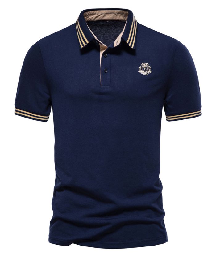ZITY Men's Navy Dri Fit Polo Shirt-DUMPO06068