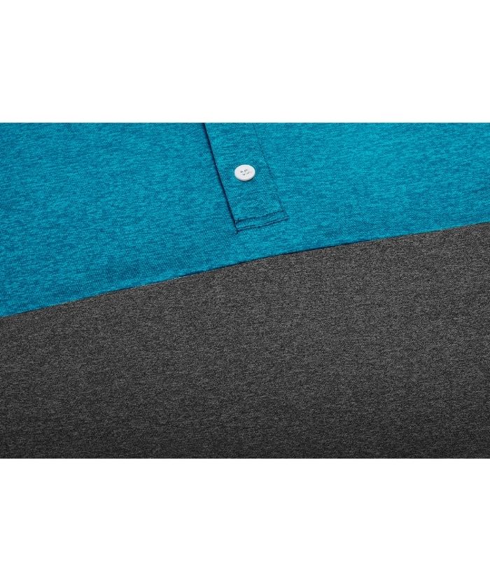 ZITY Men's Color Block Dri Fit Polo Shirt-APOH700109