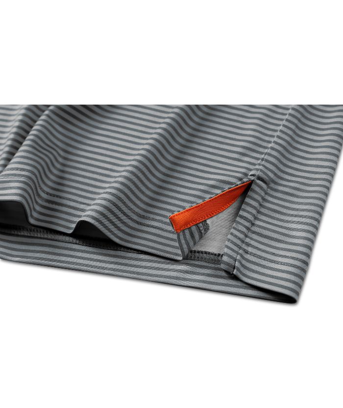 ZITY Men's Button Up Stripe Polo Shirt-CFMPO00062