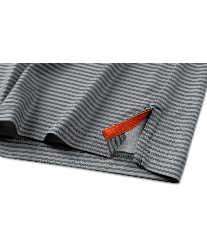 ZITY Men's Button Up Stripe Polo Shirt-CFMPO00062