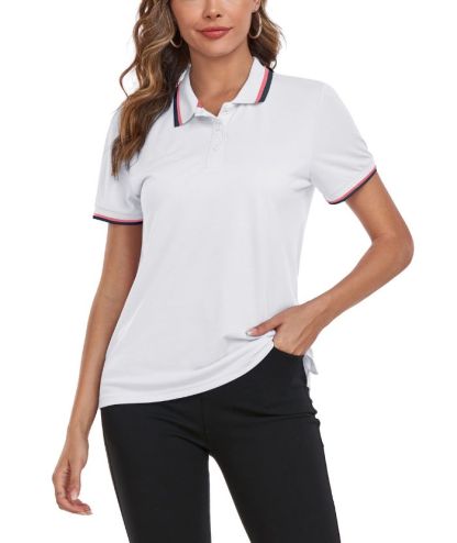 ZITY Women's Casual Summer Slim Fit Golf Polo Shirt-CUWPO02201