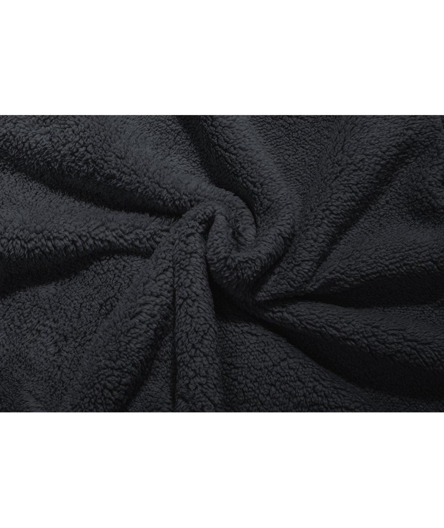 ZITY Men's Full Zip Up Contrast Color Fleece Hoodie-zity1712