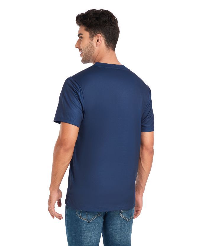 ZITY Men's Dri Fit Stripe Summer T-Shirt-CUMSS01736