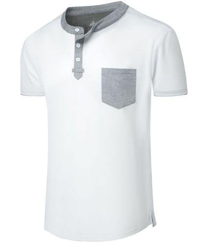 ZITY Men's Slim Fit White Summer T-Shirt-CUMSS02547