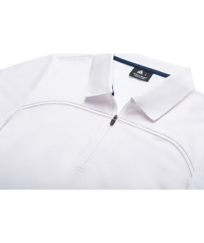 ZITY Women's Quarter Zip Slim Fit Solid Color Polo Shirt-CUWPO01996