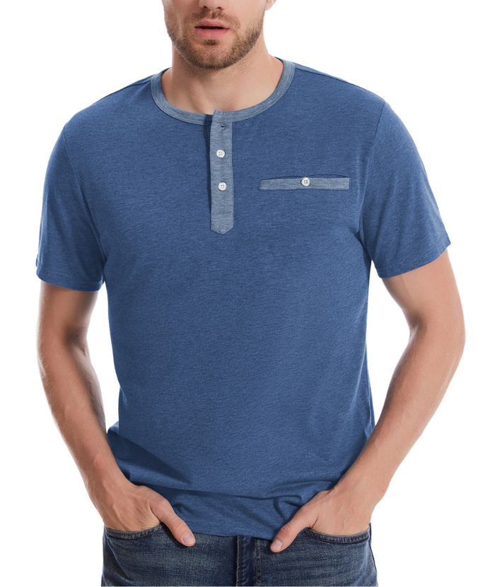 ZITY Men's Button Up Dri Fit T-Shirt-CUMSS02343