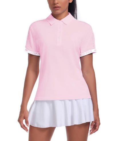 ZITY Women's Slim Fit Solid Color Golf Tennis Polo Shirt-CUWPO02199
