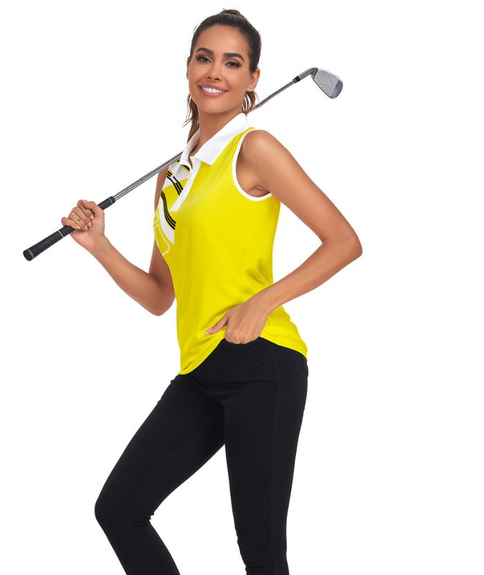 ZITY Women's Sleeveless Golf Polo Shirt-CUWBP02126