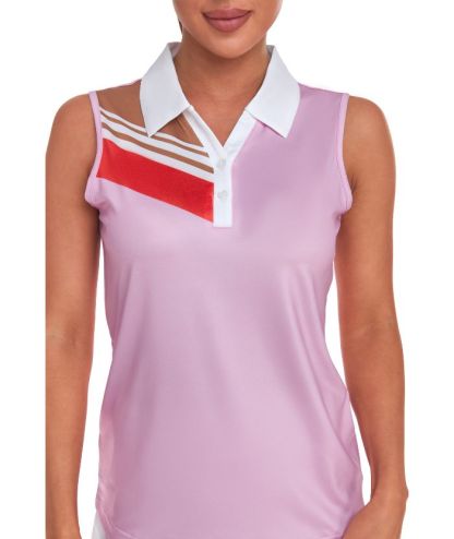 ZITY Women's Sleeveless Slim Fit Quick Dry Golf Polo Shirt-CUWBP02260