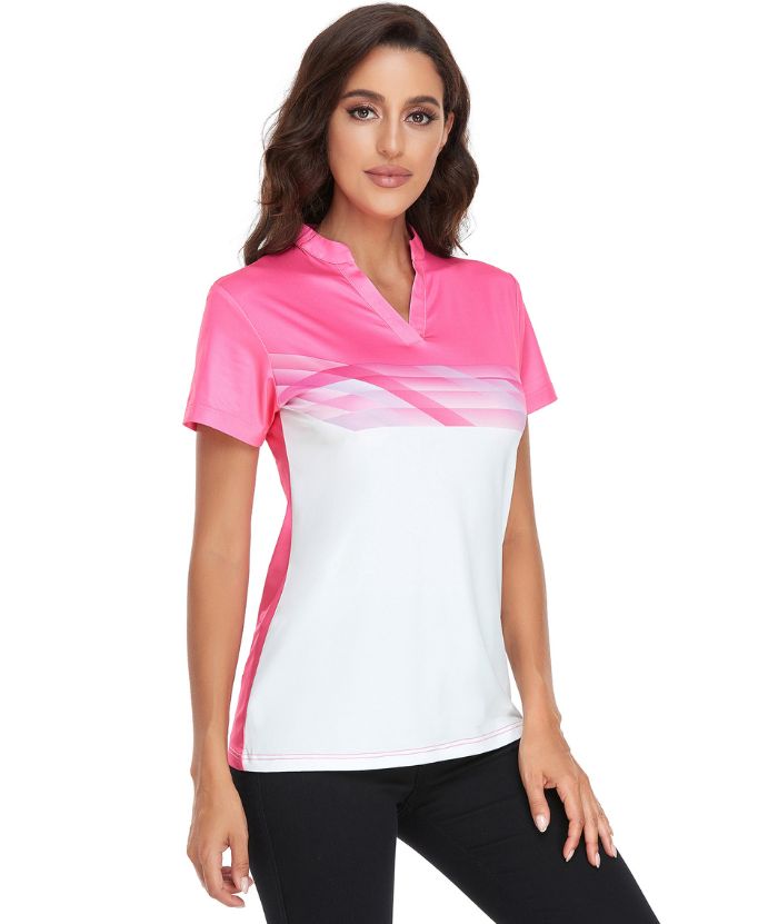 ZITY Women's Summer Slim Fit Athletic Polo Shirt-CFWTX00039