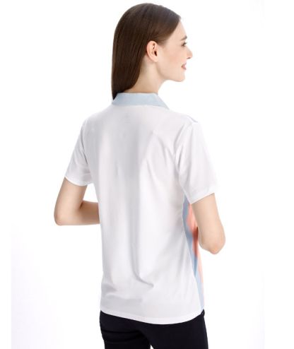 ZITY Women's Dri Fit White Golf Polo Shirt-CFWZZ00027