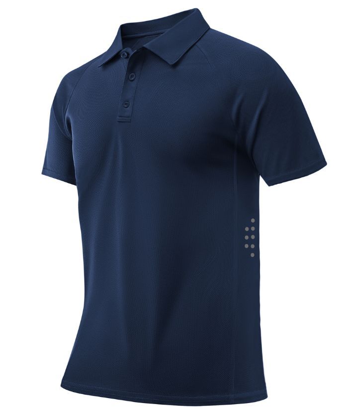 ZITY Men's Button Up Slim Fit Golf Polo Shirt-CUMPO05193