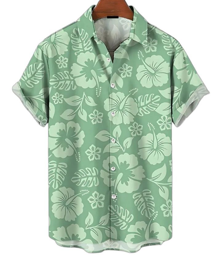 ZITY Men's Floral Print Casual Shirt