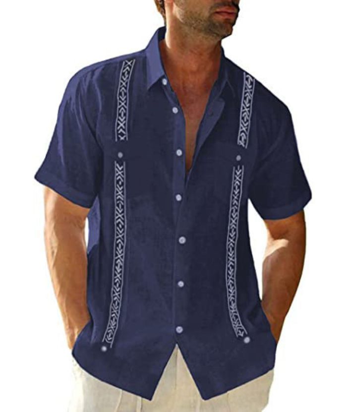 ZITY Men's Summer Button Up Casual Shirt