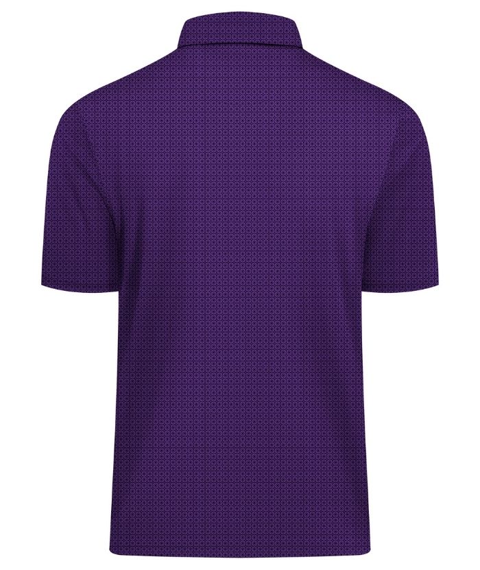 ZITY Men's Button Up Slim Fit Printed Polo Shirt-CUMPO05189