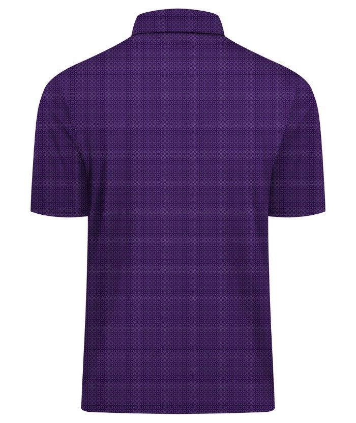 ZITY Men's Button Up Slim Fit Printed Polo Shirt-CUMPO05189