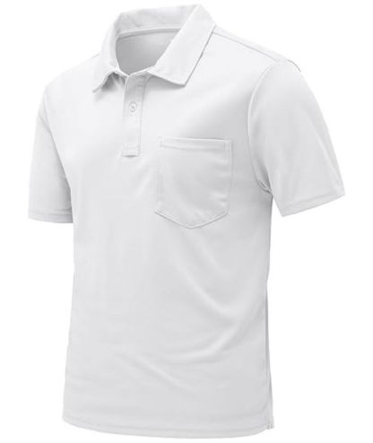 ZITY Men's Button Up Quick Dri Casual Polo Shirt-CEMPO03494