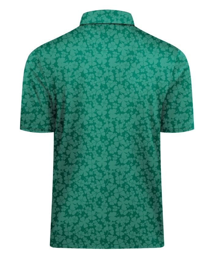 ZITY Men's Button Up Slim Fit Printed Polo Shirt-CUMPO05195