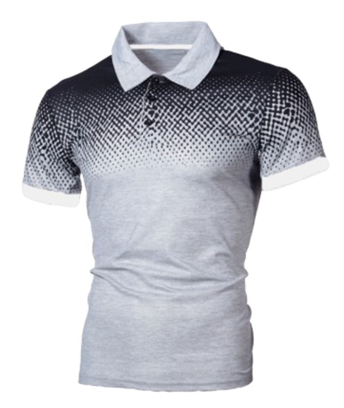 ZITY Men's 3D Print Comfort Slim Fit Short Sleeve Polo Shirt-DUMPO04600 | Zitysports