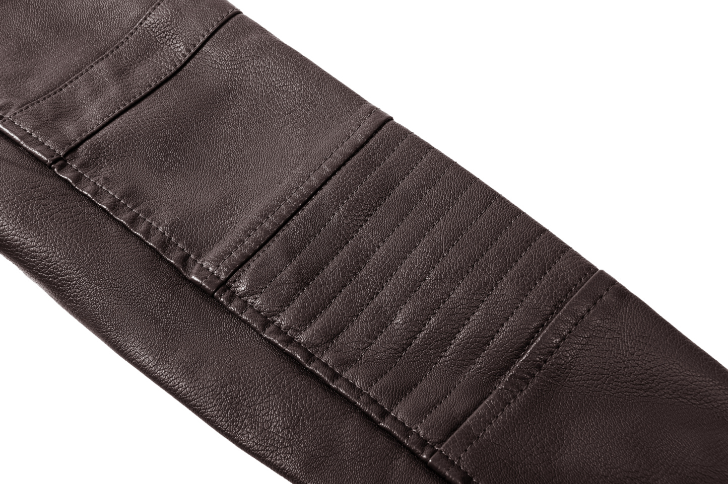 ZITY Men's Full Zipper Stand Collar Leather Jacket-ZPK005682