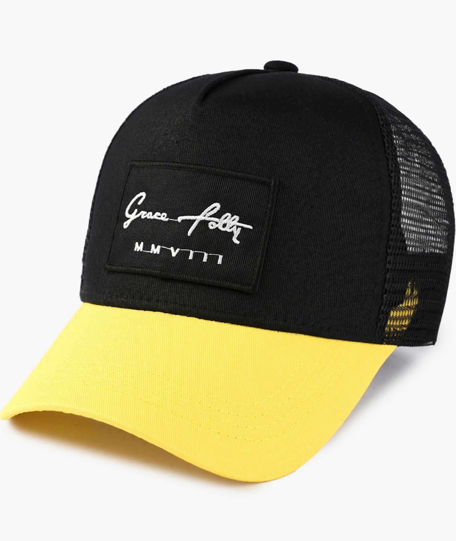 ZITY Men’s Adjustable Mesh Trucker Hat Embroidered Patch Casual Outdoor Cap