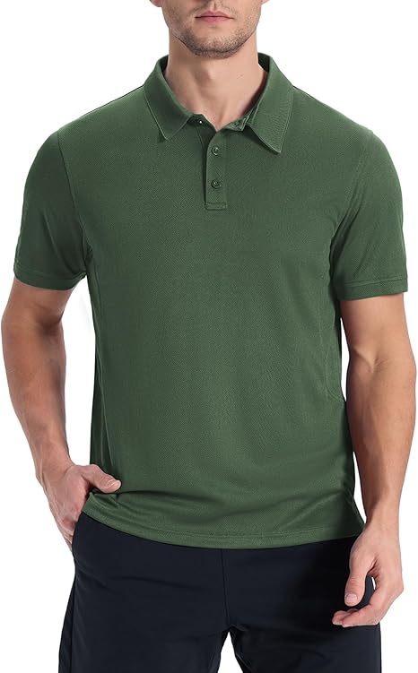ZITY Men's Button Up Slim Fit Polo Shirt-CUMPO05192