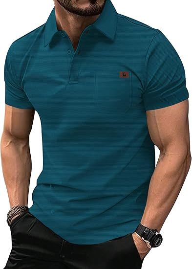 ZITY Men's Chest Pocket Dri Fit Polo Shirt-CUMPO05759
