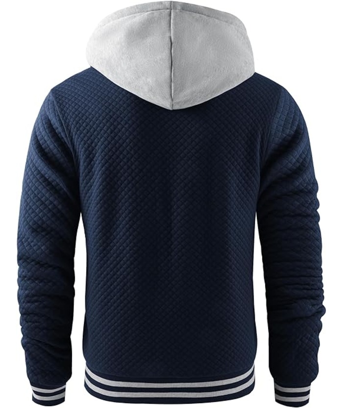 ZITY Men's Long Sleeve Fleece Sherpa Lined Heavyweight Hoodie-ZPK005616 | Zitysports