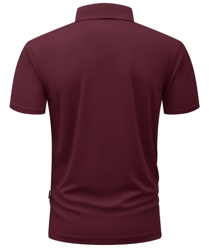ZITY Men's Button Up Slim Fit Polo Shirt-CUMPO05188