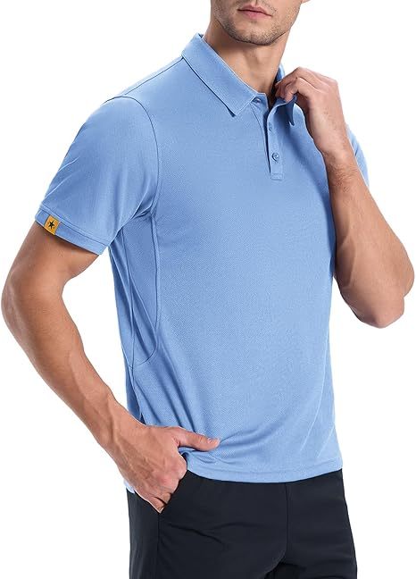 ZITY Men's Button Up Slim Fit Polo Shirt-CUMPO05192
