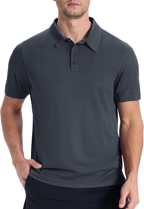 ZITY Men's Button Up Slim Fit Polo Shirt-CUMPO05192