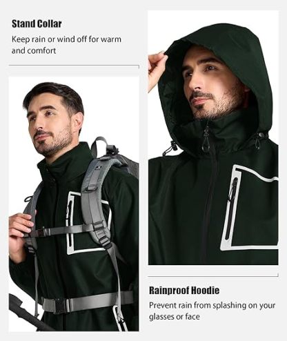 ZITY Men's Waterproof Rain Gear Outdoor Rainwear-CUMRS03412
