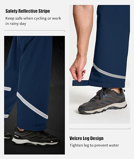 ZITY Men's Waterproof Lightweight Hooded Rainsuit-TUMRS05175