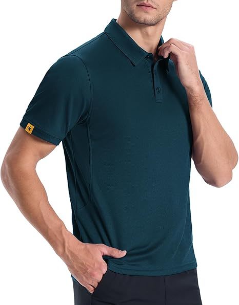 ZITY Men's Button Up Slim Fit Polo Shirt-CUMPO05192